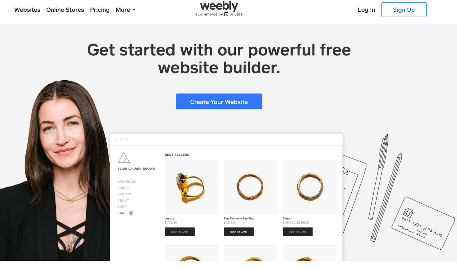 free domain provider, Weebly