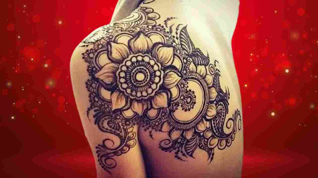 New bridal shoulder mehndi design