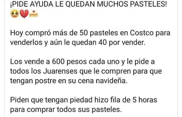 Revendedora de pasteles de Costco. | Especial