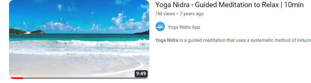 10 minute Yoga Nidra