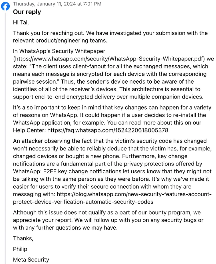 Reply from Meta (Offer - Medium)