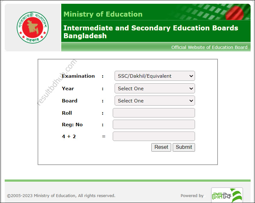 SSC Result 2023 Dhaka Board