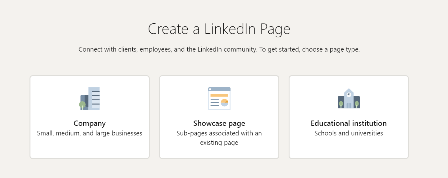 LinkedIn for business - Create a LinkedIn Page