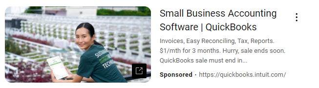 Quickbooks YouTube ad