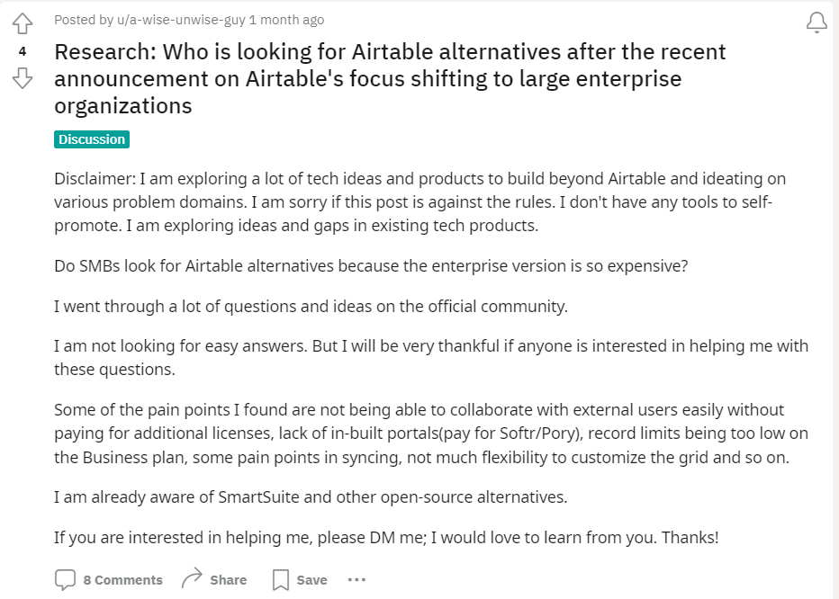 airtable enterprise reddit