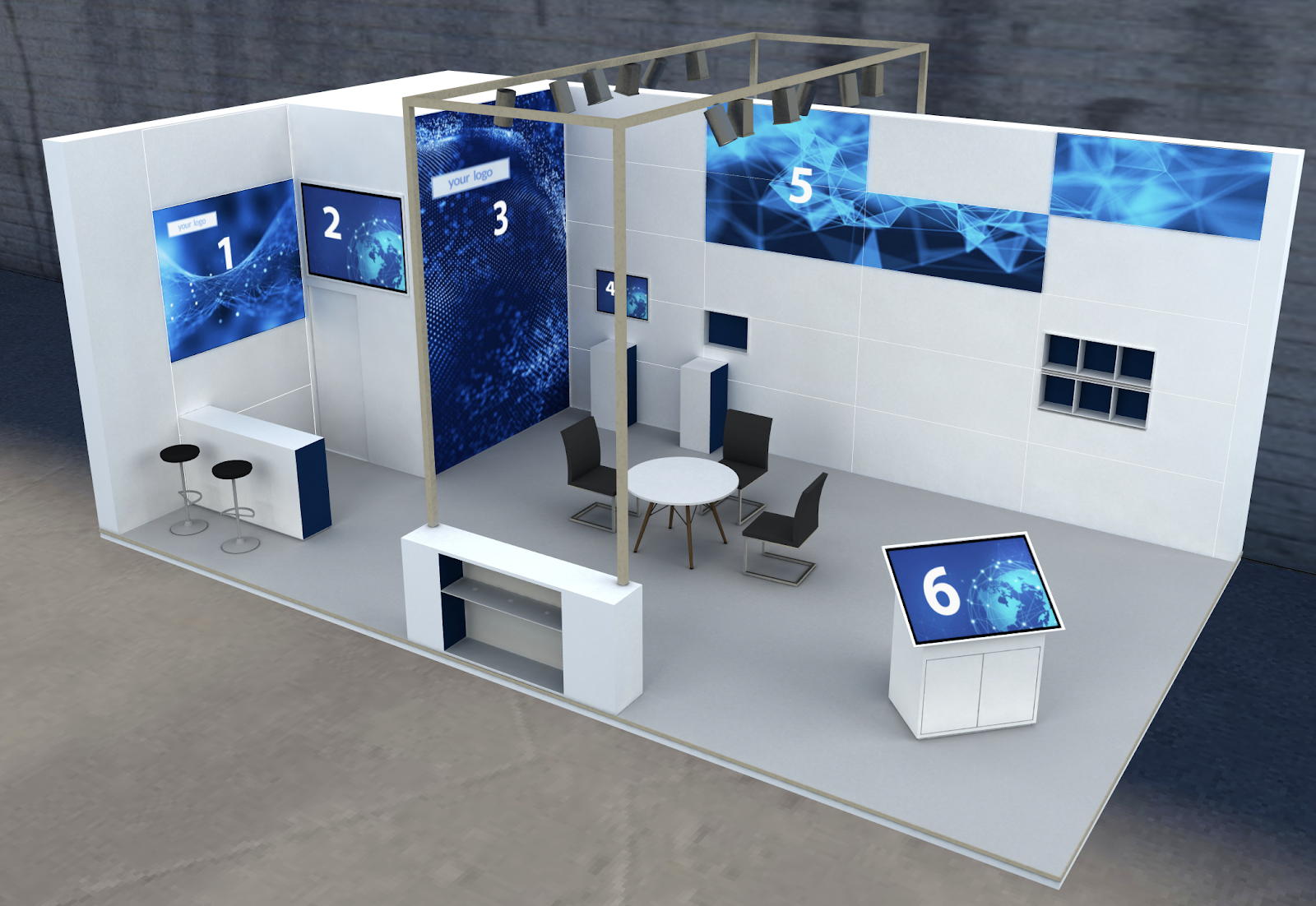 Exhibition Stands and Booth Guides, texture mapping and templates -  Metaverse Academy