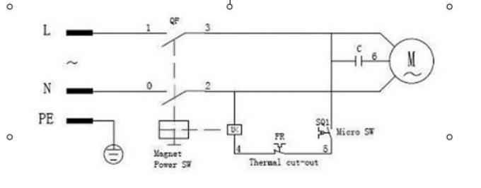 VEVOR meat slicer electrical configuration