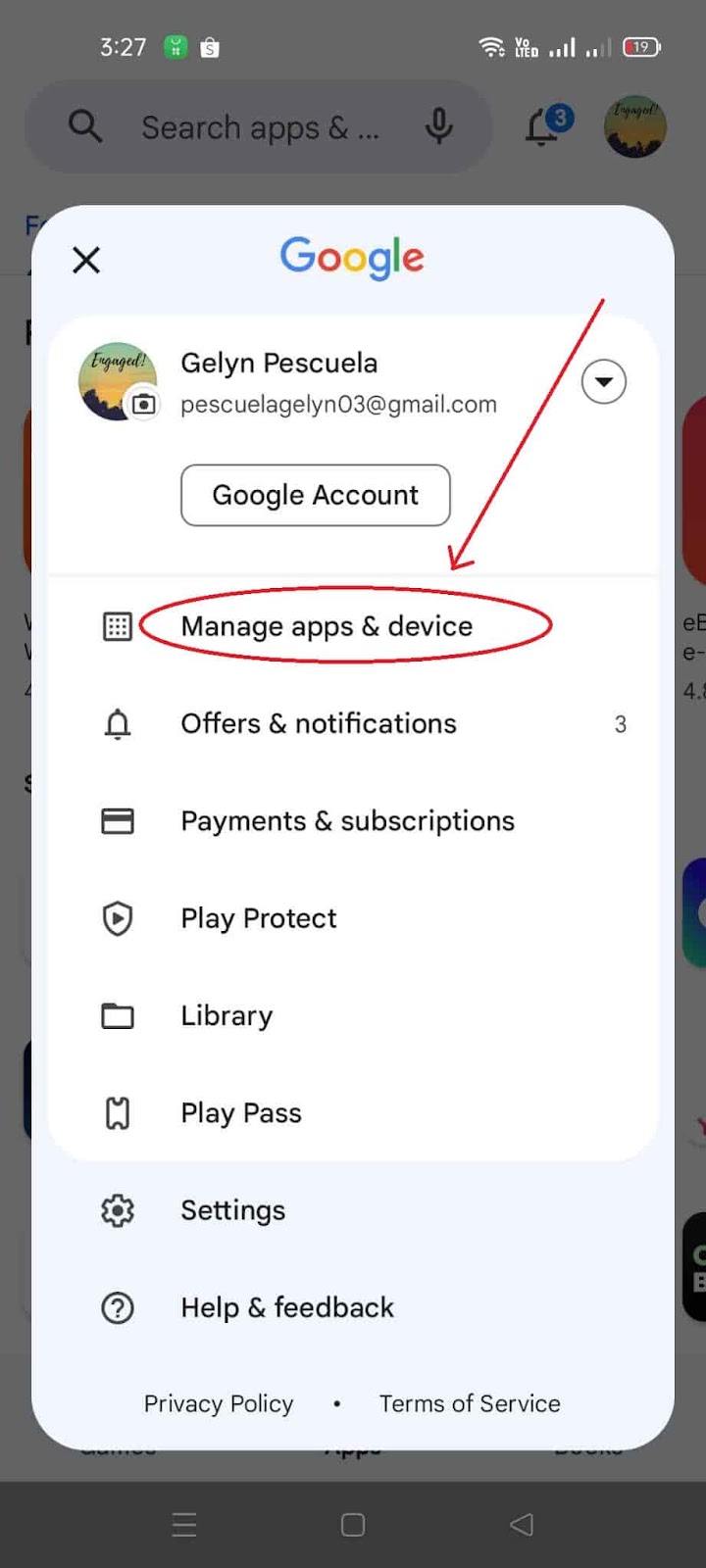 Why are my Tiktoks not showing up on the following page - Click Manage Apps & Device