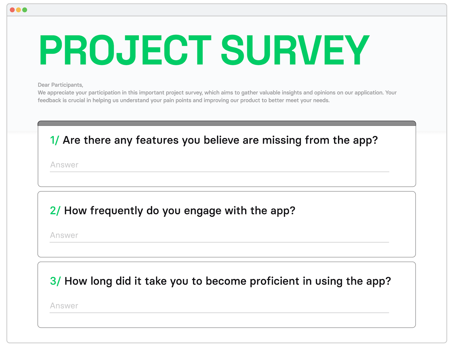 A step-by-step process of mobile app redesign: identify customer pain points through user research, project survey example. how to redesign an app, app redesign process, mobile app redesign, application redesign, how to redesign an app ux, ux redesign process, how to redesign mobile app, a comprehensive guide to mobile app design