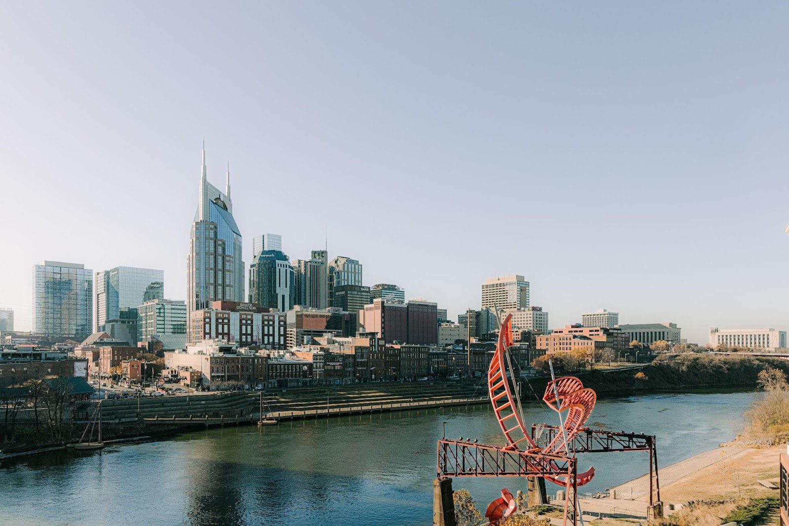 a view of the city of Nashville