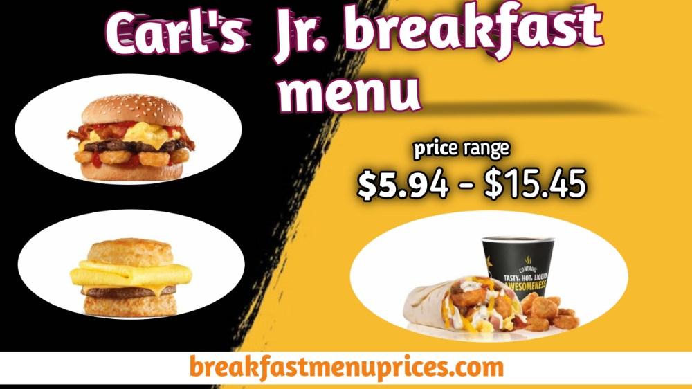 Carl's Jr. Breakfast Menu With Prices