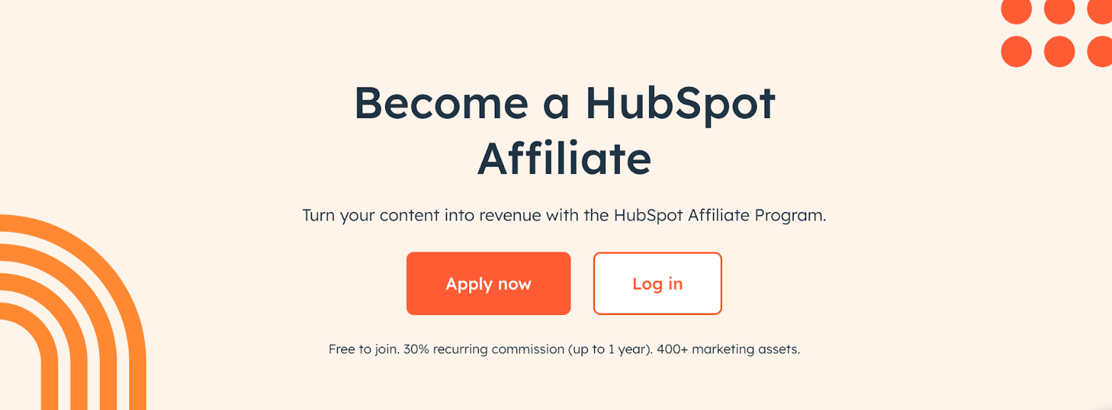 hubspot's affiliate program hero image, one of the 20 winning affiliate marketing programs in 2024