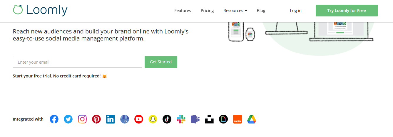 Loomly's Social Media Accounts & Integrations