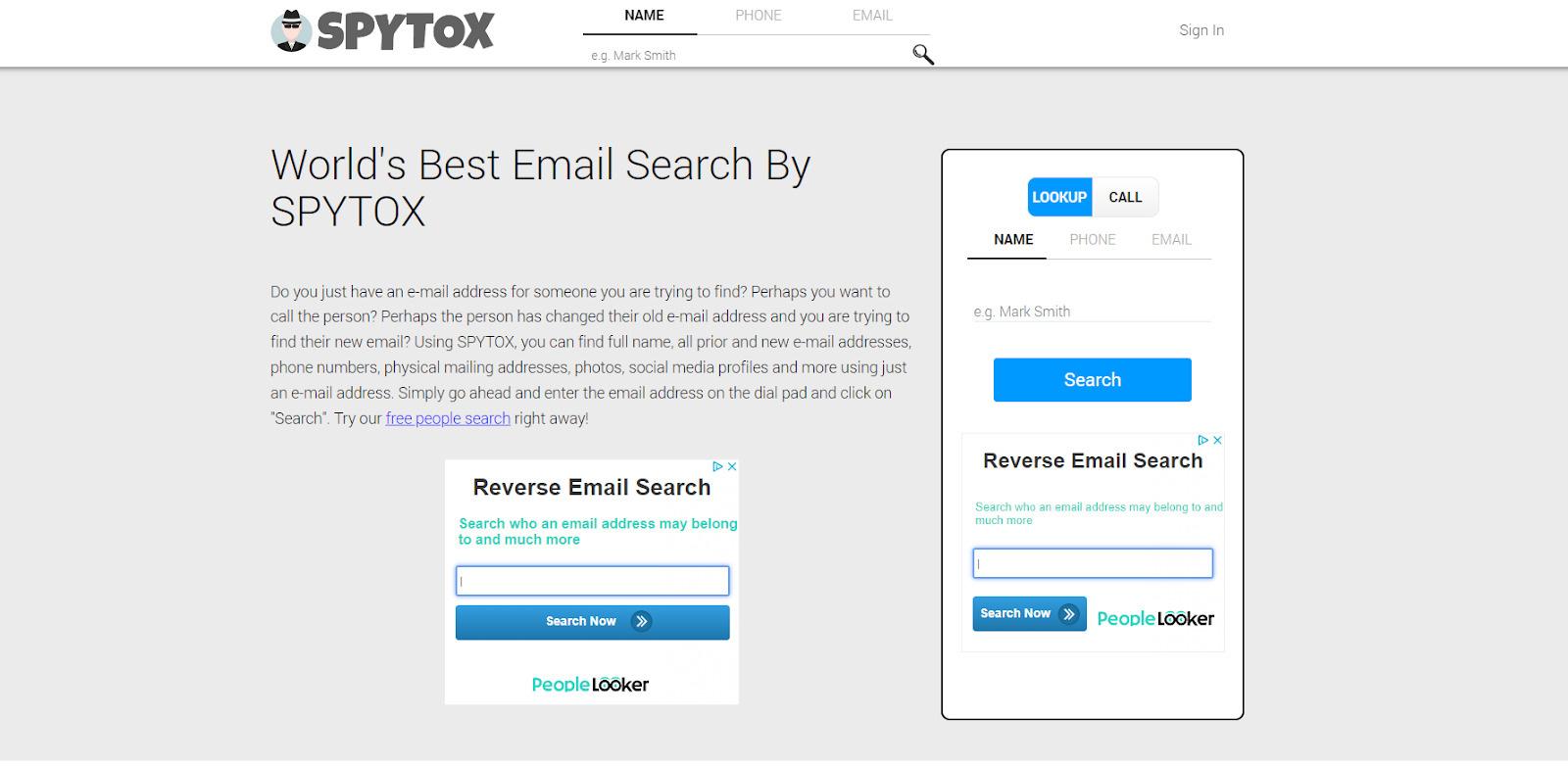 Best Reverse Email Lookup Tools: Spytox