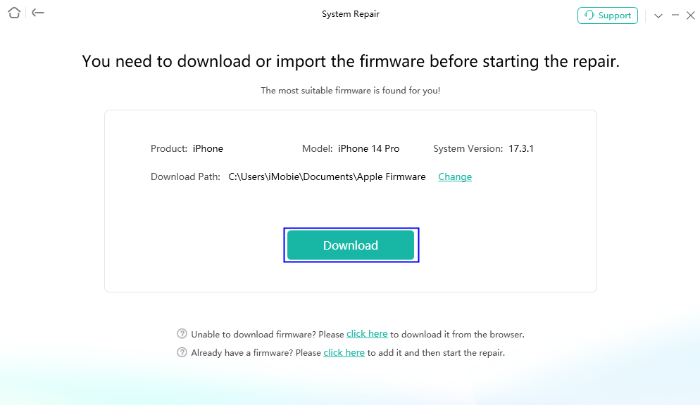 Download Firmware