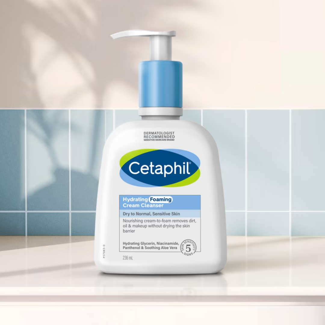 Sản phẩm Cetaphil Hydrating Foaming Cream Cleanser chứa các amino acid lành tính cho da