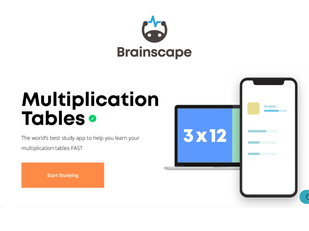 Brainscape multiplication tables flashcards