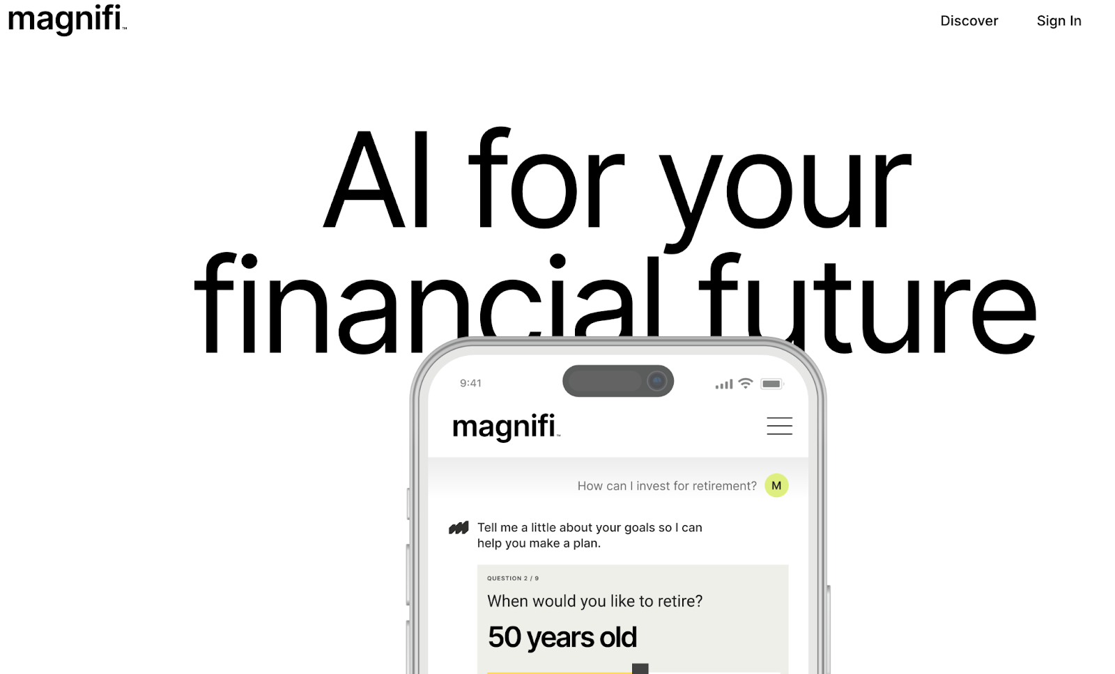 Magnifi tarkvara koos AI investeerimisassistendiga