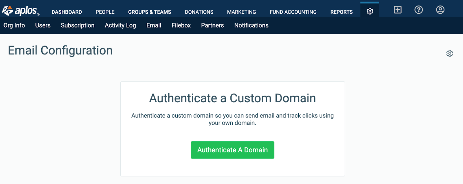 Authenticate a Custom Domain