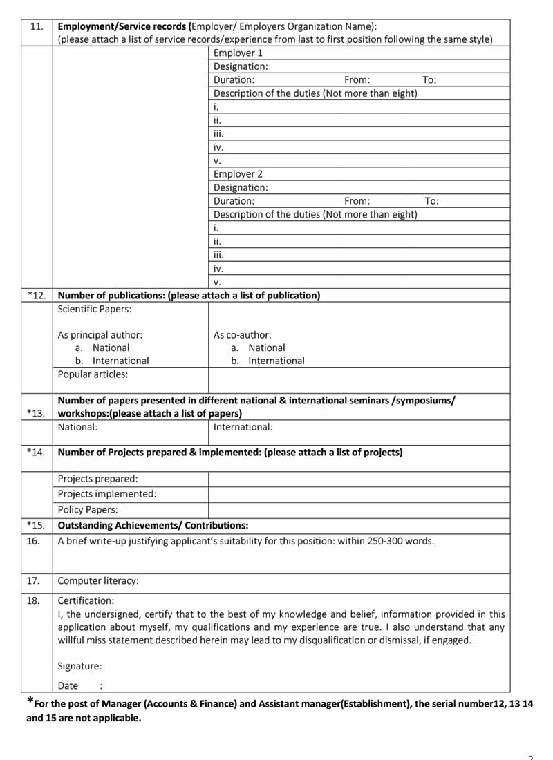 KGF Application Form 