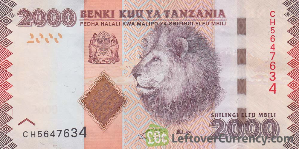 2000 Tanzanian Shilling Banknote