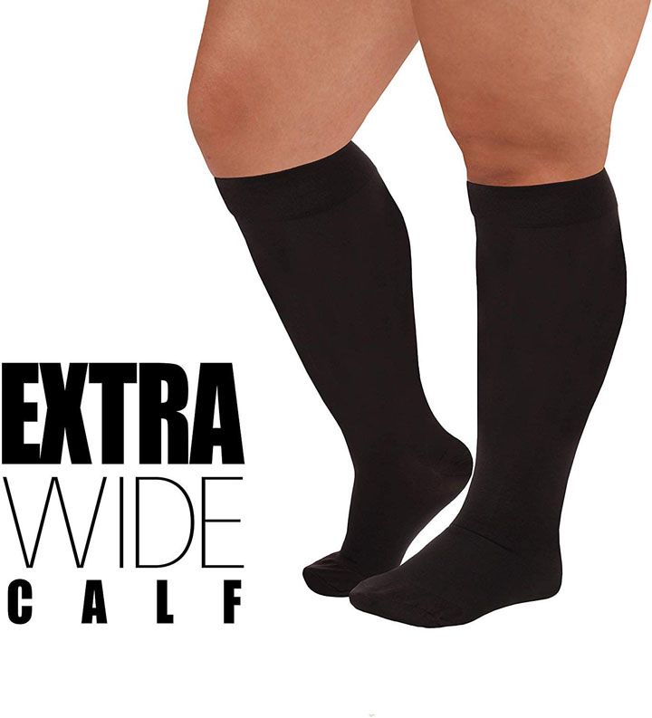 Wide Calf Compression Socks