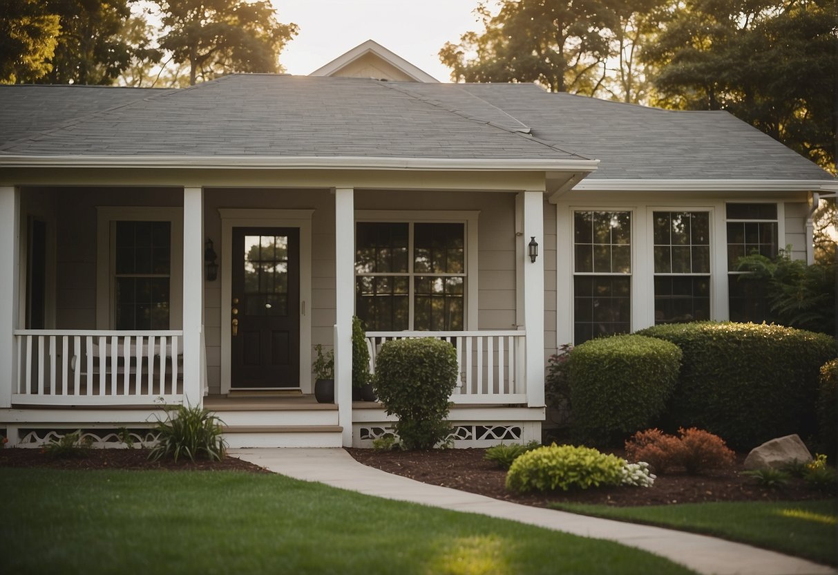 A clean, organized home with fresh paint, decluttered rooms, and staged furniture. Open curtains and natural light flooding in. A "SOLD" sign on the front lawn