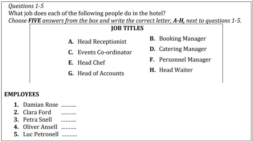 Dạng Matching Information