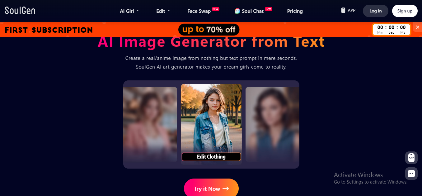 SoulGen the best AI Image generator and nsfw app