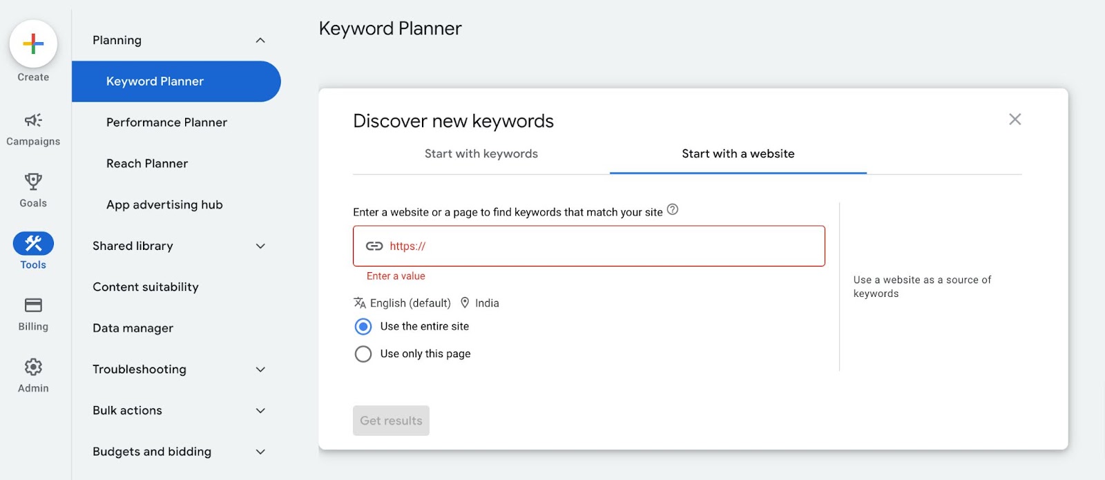 Google Ads Manager - How to Find Competitors Keywords