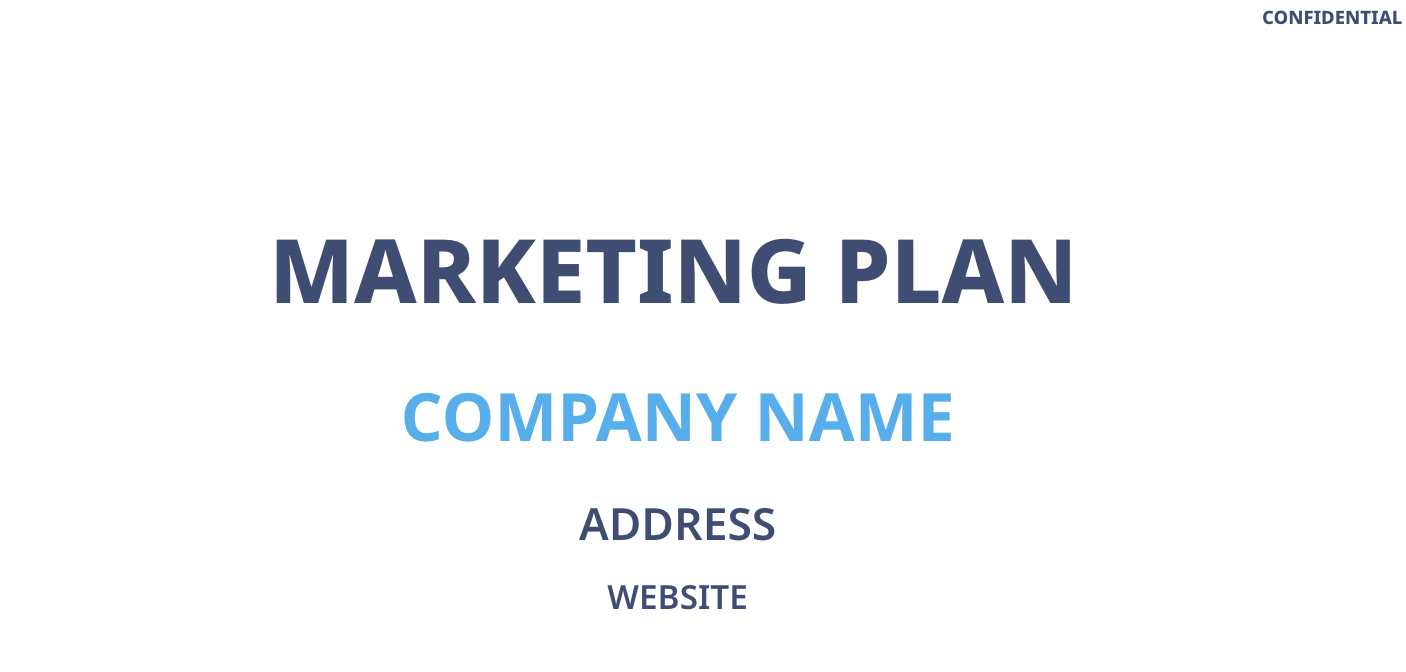 market in business plan example