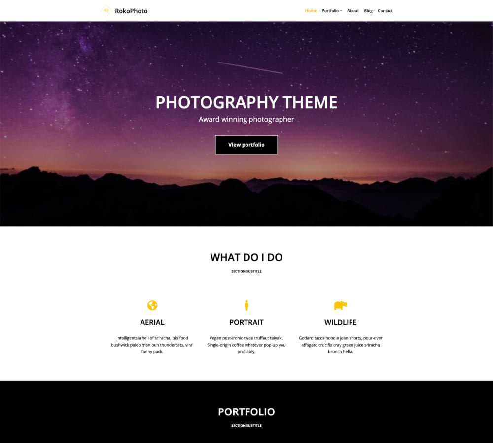 Free WordPress photography themes, Neve-multipurpose WordPress theme