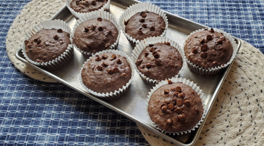 Double Chocolate Zucchini Muffins