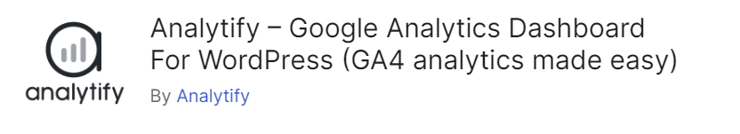 analytify Google Analytics Plugins 