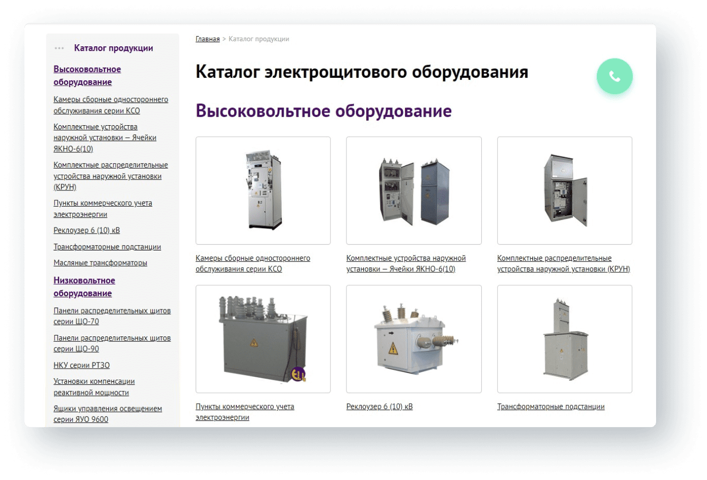 Структура каталога