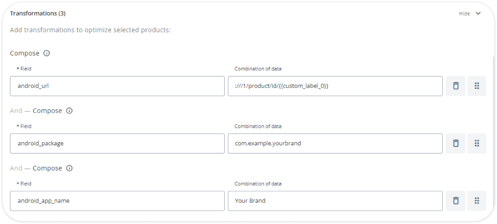 deeplink catalogos meta