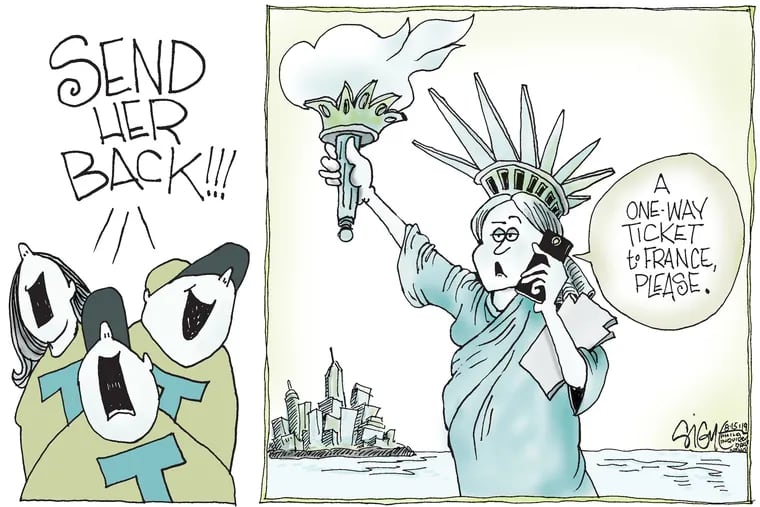 Political Cartoon: Send immigrants back