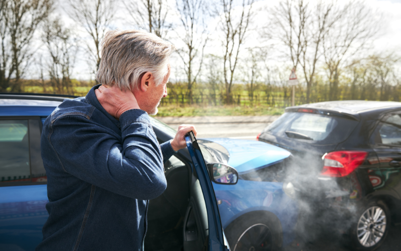 What are the implications of admitting fault at the scene of the car accident?