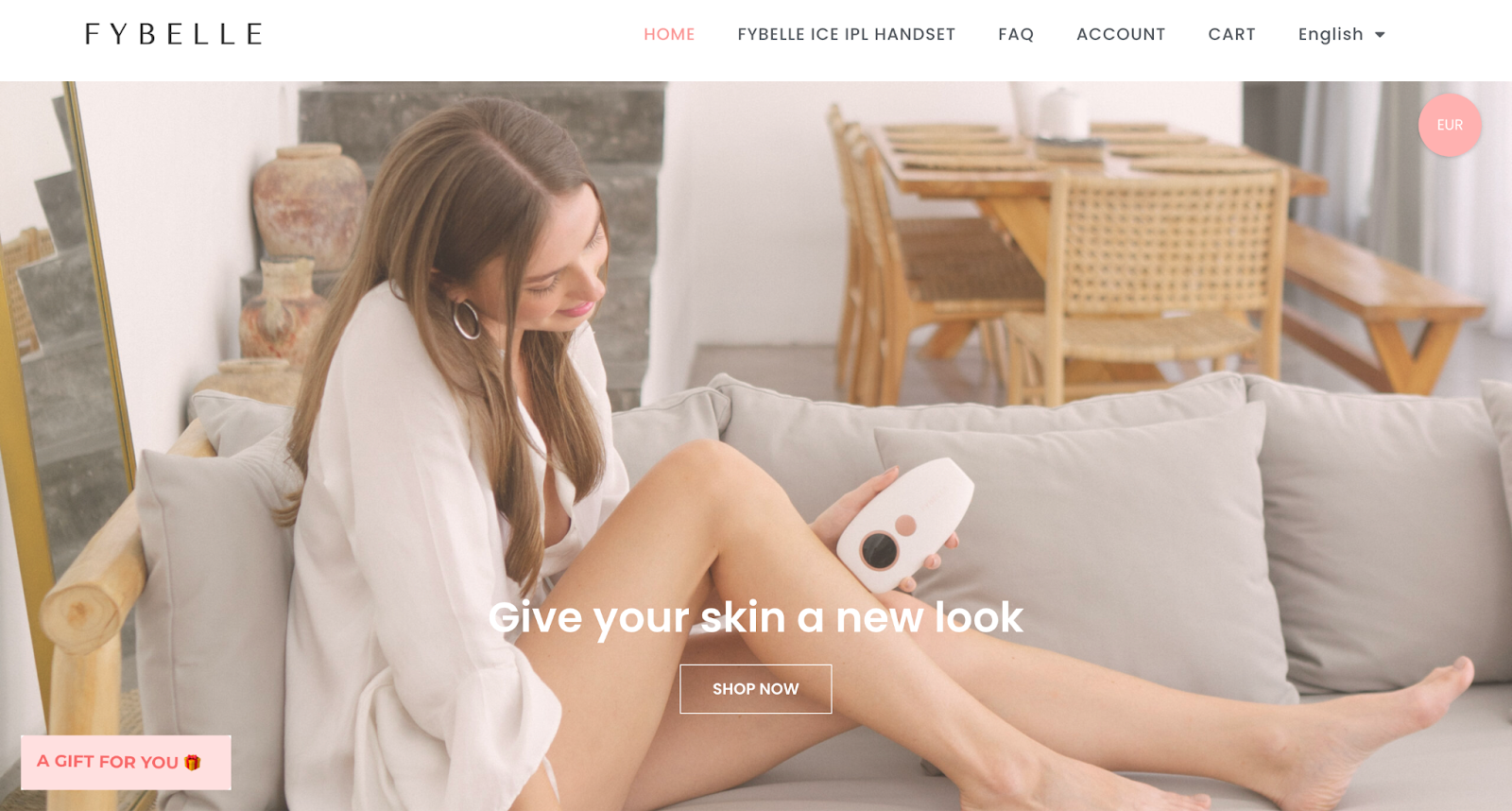 single product website example: Flybelle