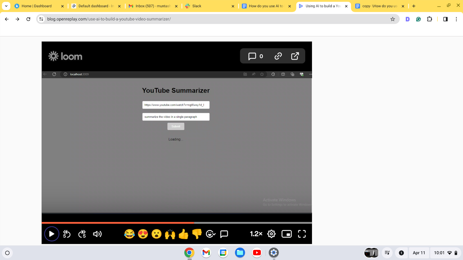 summarize this video in the summarization field