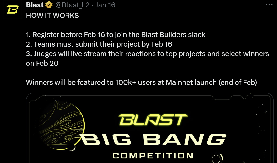 Blast Big Bang Competition Details