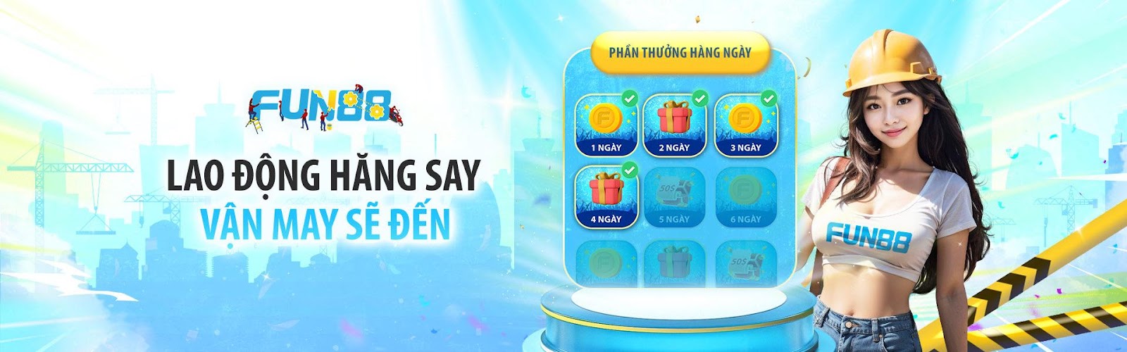 Khuyến mãi checkin quốc tế lao động tại Fun88