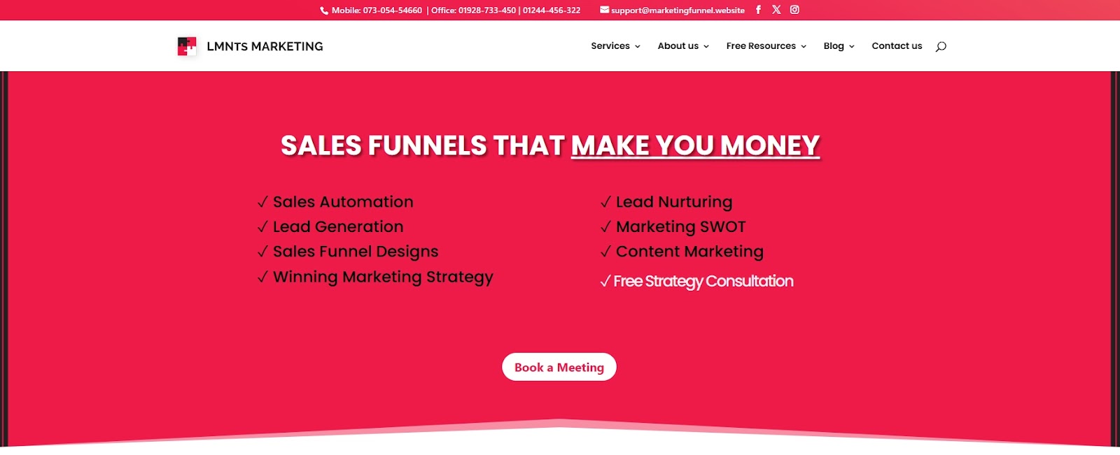 LMNts Marketing is a UK based lead generation company.