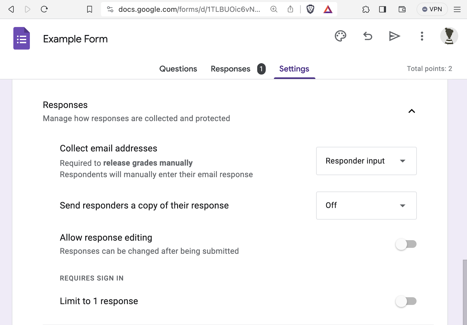 Google forms