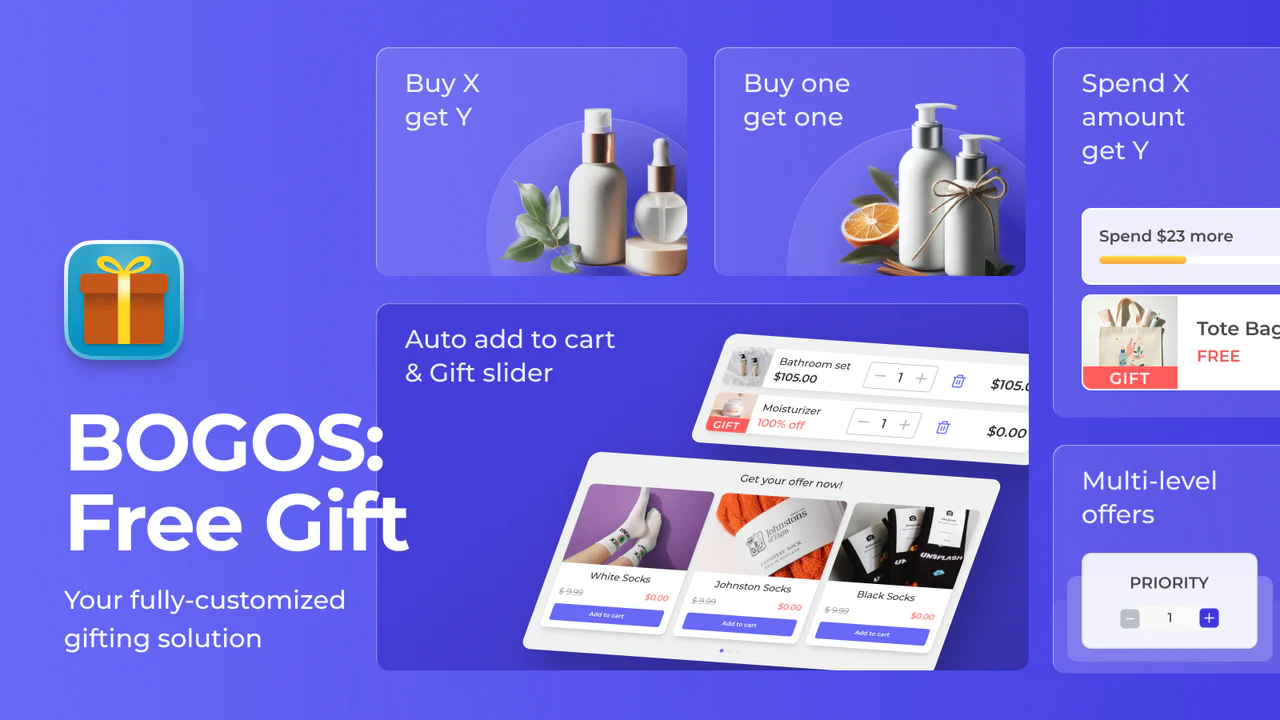 BOGOS app: Free Gift for Shopify Merchants