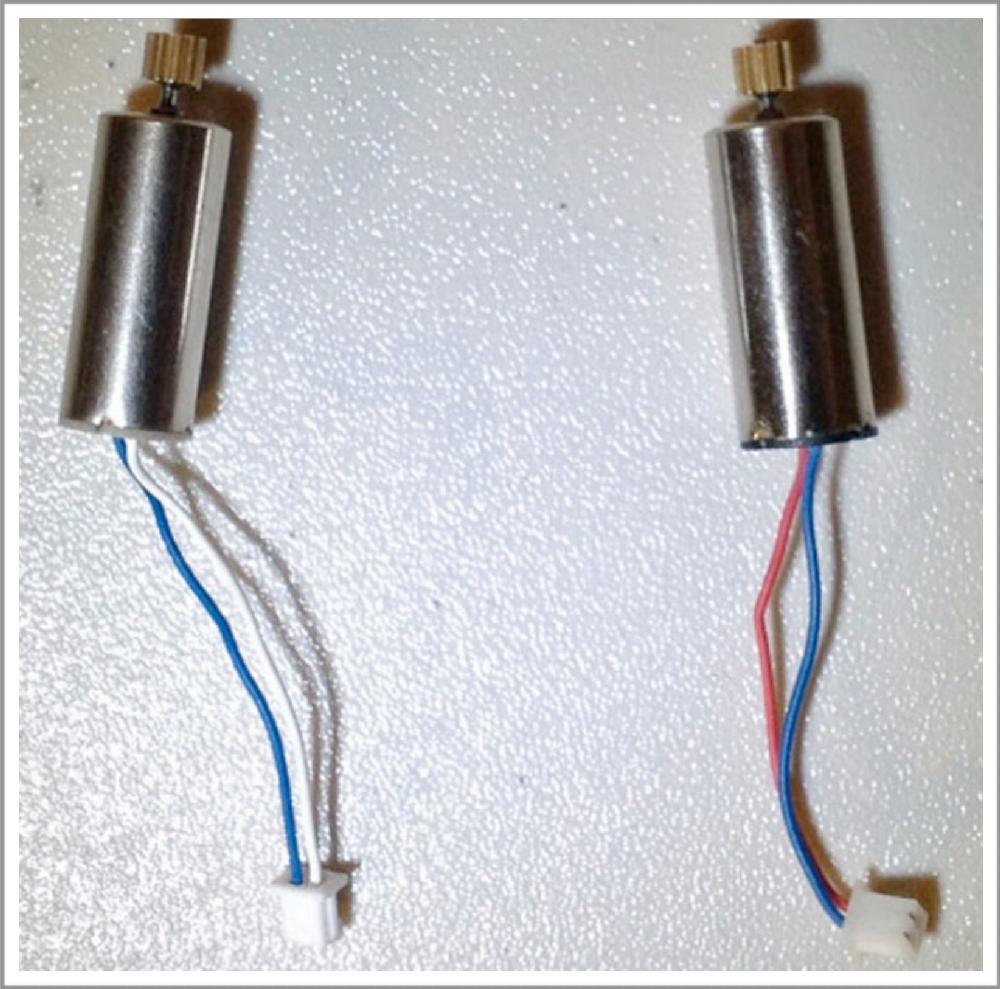 Brushed drone motors
