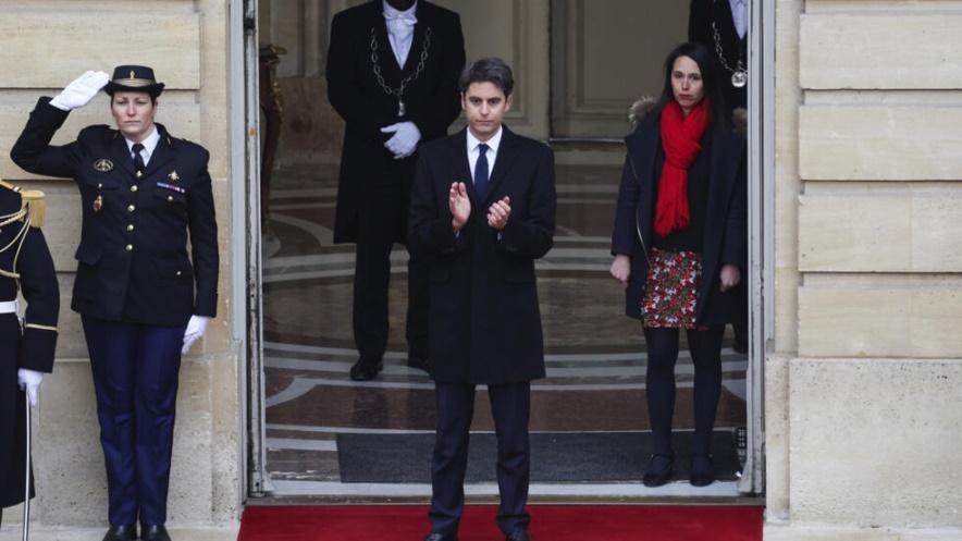 Tân thủ tướng Pháp Gabriel Attal sau buổi lễ nhậm chức tại Paris ngày 09/01/2024.