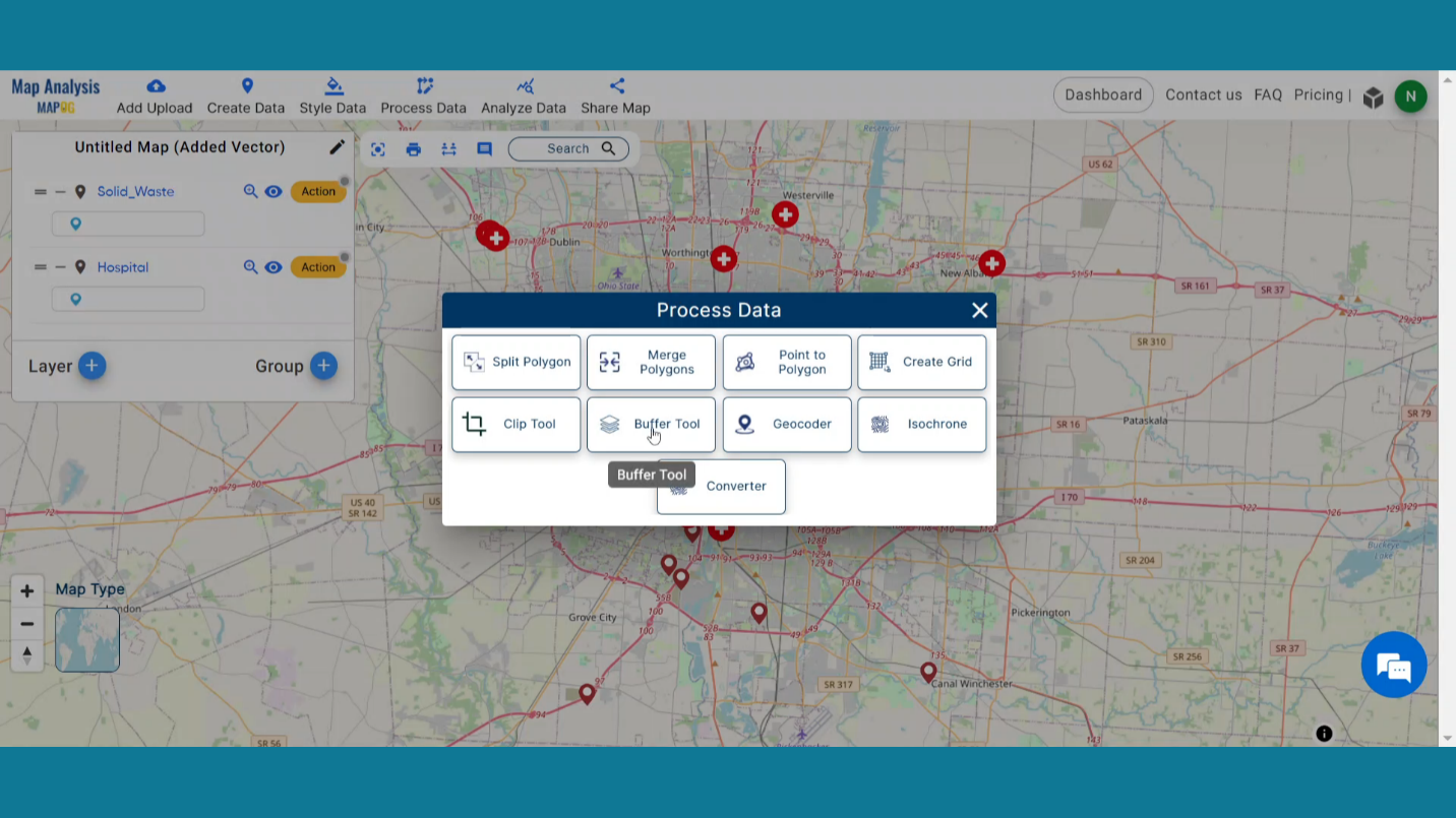 create gis map in healthcare 