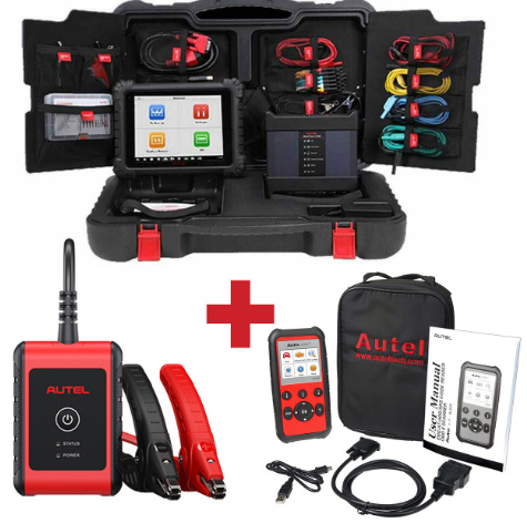 AUTEL USA MS919 MAXISYS ADVANCED DIAGNOSTIC TABLET/SCAN TOOL KIT W/VCMI (UPGRADED ELITE) + FREE TOOLS