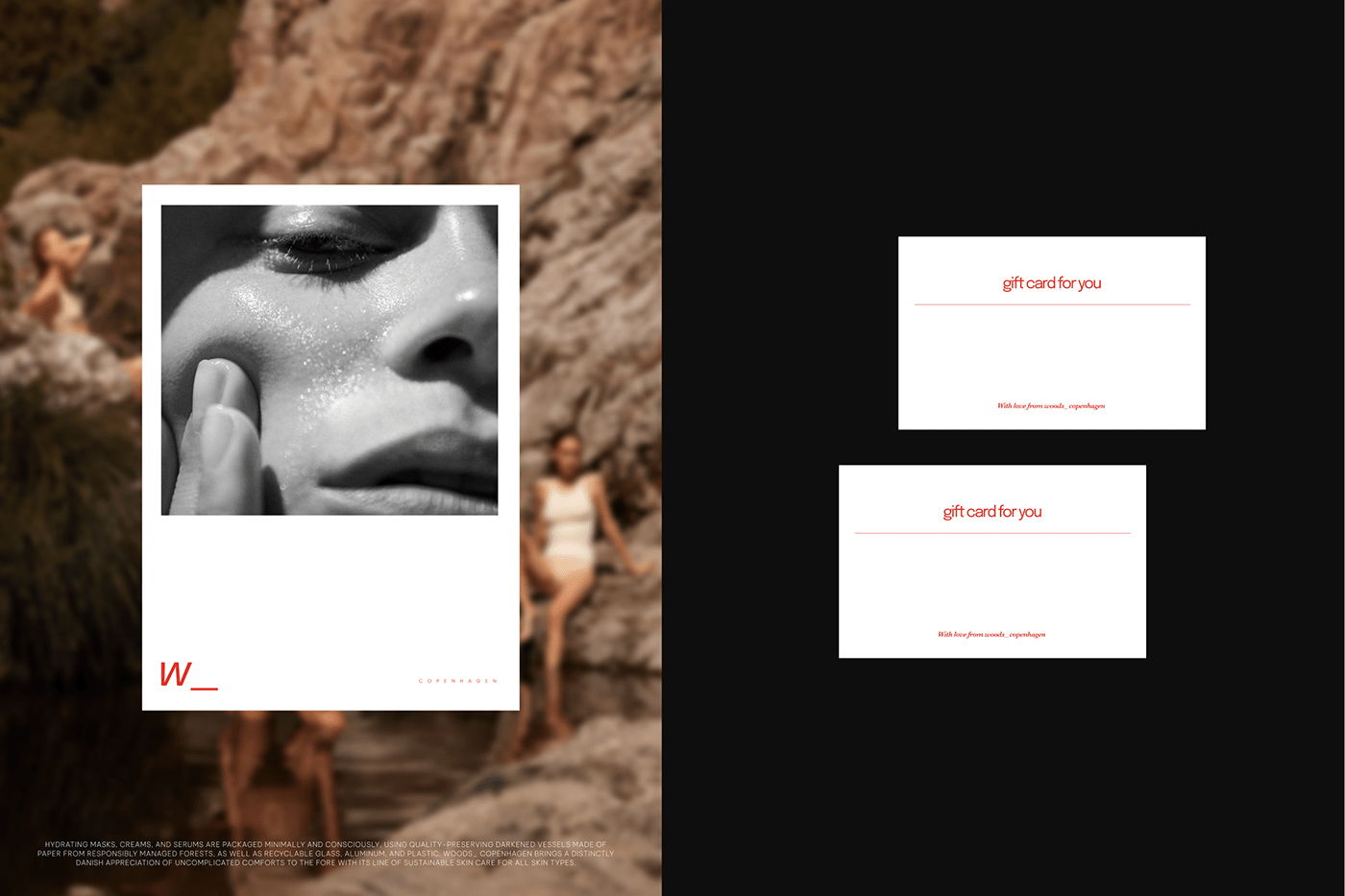 web design beauty brand identity copenhagen cosmetics danish natural organic skincare UI ux